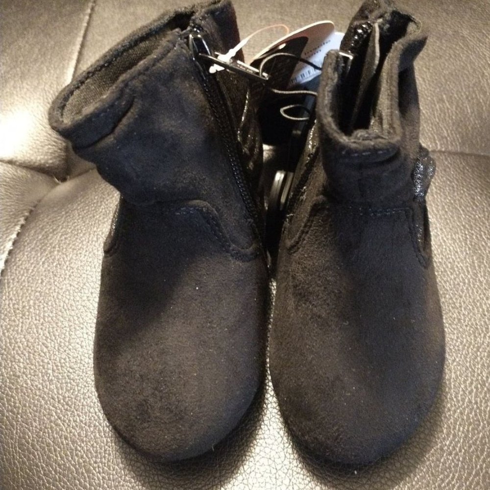 Wonder Nation baby girl shoes size 3 black